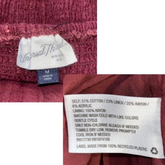 Universal Thread Maroon Midi Dress | Adjustable Straps + Pockets | Size M - Picture 6 of 6